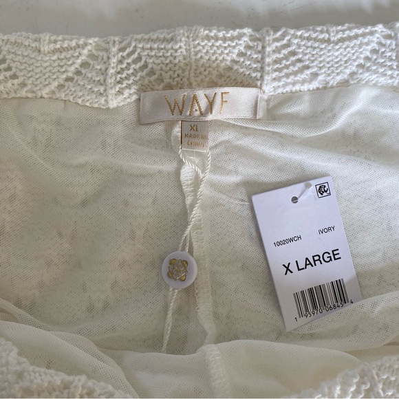 Wayf Crochet Pants Cream/White -‎ Size XL NWT - Picture 15 of 17